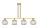 Arcadia Four Light Island Pendant in Champagne Bronze (405|716-4I-CB-G122C-8CL)