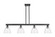 Arcadia Four Light Island Pendant in Matte Black (405|716-4I-BK-GBD-754)