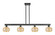 Arcadia Four Light Island Pendant in Matte Black (405|716-4I-BK-G96)