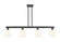 Arcadia Four Light Island Pendant in Matte Black (405|716-4I-BK-G558-6GWH)