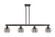 Arcadia Four Light Island Pendant in Matte Black (405|716-4I-BK-G556-6SM)