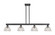 Arcadia Four Light Island Pendant in Matte Black (405|716-4I-BK-G422)