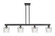 Arcadia Four Light Island Pendant in Matte Black (405|716-4I-BK-G402)
