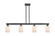 Arcadia Four Light Island Pendant in Matte Black (405|716-4I-BK-G341)