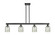 Arcadia Four Light Island Pendant in Matte Black (405|716-4I-BK-G259)