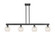 Arcadia Four Light Island Pendant in Matte Black (405|716-4I-BK-G1216-6WM)