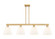 Arcadia Four Light Island Pendant in Brushed Brass (405|716-4I-BB-GBD-91)