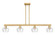 Arcadia Four Light Island Pendant in Brushed Brass (405|716-4I-BB-G92)