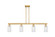 Arcadia Four Light Island Pendant in Brushed Brass (405|716-4I-BB-G804)