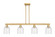 Arcadia Four Light Island Pendant in Brushed Brass (405|716-4I-BB-G558-6SDY)