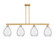 Arcadia Four Light Island Pendant in Brushed Brass (405|716-4I-BB-G372)