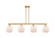 Arcadia Four Light Island Pendant in Brushed Brass (405|716-4I-BB-G121-8)