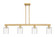 Arcadia Four Light Island Pendant in Brushed Brass (405|716-4I-BB-G1113)