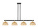 Arcadia Four Light Island Pendant in Black Antique Brass (405|716-4I-BAB-NBD2-9-NAT)