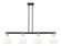 Arcadia Four Light Island Pendant in Black Antique Brass (405|716-4I-BAB-GBC-81)