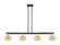 Arcadia Four Light Island Pendant in Black Antique Brass (405|716-4I-BAB-G96)