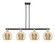 Arcadia Four Light Island Pendant in Black Antique Brass (405|716-4I-BAB-G128-10)