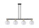 Arcadia Four Light Island Pendant in Black Antique Brass (405|716-4I-BAB-G124-8)