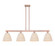Arcadia Four Light Island Pendant in Antique Copper (405|716-4I-AC-NBD-9-NAT)