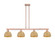 Arcadia Four Light Island Pendant in Antique Copper (405|716-4I-AC-RBD-8-NAT)