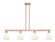 Arcadia Four Light Island Pendant in Antique Copper (405|716-4I-AC-GBD-751)