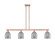 Arcadia Four Light Island Pendant in Antique Copper (405|716-4I-AC-G558-6SM)
