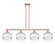 Arcadia Four Light Island Pendant in Antique Copper (405|716-4I-AC-G556-10CL)