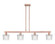 Arcadia Four Light Island Pendant in Antique Copper (405|716-4I-AC-G402)