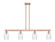 Arcadia Four Light Island Pendant in Antique Copper (405|716-4I-AC-G342)