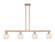 Arcadia Four Light Island Pendant in Antique Copper (405|716-4I-AC-G1216-6WM)