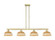 Arcadia Four Light Island Pendant in Antique Brass (405|716-4I-AB-NBD2-9-NAT)