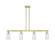 Arcadia Four Light Island Pendant in Antique Brass (405|716-4I-AB-G804)