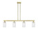Arcadia Four Light Island Pendant in Antique Brass (405|716-4I-AB-G802)
