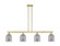 Arcadia Four Light Island Pendant in Antique Brass (405|716-4I-AB-G558-6SM)