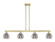 Arcadia Four Light Island Pendant in Antique Brass (405|716-4I-AB-G556-6SM)