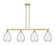 Arcadia Four Light Island Pendant in Antique Brass (405|716-4I-AB-G372)
