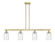 Arcadia Four Light Island Pendant in Antique Brass (405|716-4I-AB-G352)