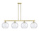 Arcadia Four Light Island Pendant in Antique Brass (405|716-4I-AB-G124-10)