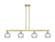 Arcadia Four Light Island Pendant in Antique Brass (405|716-4I-AB-G1215-6)