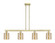 Arcadia Four Light Island Pendant in Antique Brass (405|716-4I-AB-G116)