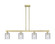 Arcadia Four Light Island Pendant in Antique Brass (405|716-4I-AB-G112)