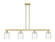 Arcadia Four Light Island Pendant in Antique Brass (405|716-4I-AB-G1113)