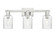 Arcadia Three Light Bath Vanity in Brushed Satin Nickel (405|716-3W-SN-G342)