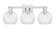 Arcadia Three Light Bath Vanity in Brushed Satin Nickel (405|716-3W-SN-G122-8)