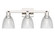 Arcadia Three Light Bath Vanity in Polished Nickel (405|716-3W-PN-G382)