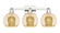 Arcadia Three Light Bath Vanity in Polished Nickel (405|716-3W-PN-G128-8)