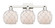 Arcadia Three Light Bath Vanity in Polished Nickel (405|716-3W-PN-G121-8RW)