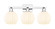Arcadia Three Light Bath Vanity in Polished Chrome (405|716-3W-PC-G1217-8WV)