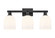 Arcadia Three Light Bath Vanity in Matte Black (405|716-3W-BK-G558-6GWH)