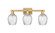 Arcadia Three Light Bath Vanity in Brushed Brass (405|716-3W-BB-G292)